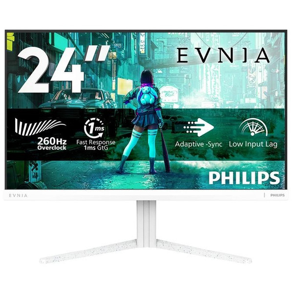 Монiтор TFT PHILIPS 23.8" Evnia 24M2N3201PL/00 IPS FHD 260Hz(OC) HDMI DP White