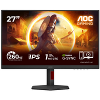 Монiтор TFT AOC 27" 27G4ZR IPS FHD 300nit 260Hz(OC) 2*HDMI DP Pivot G-Sync Black