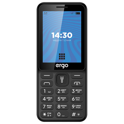 Мобільний телефон ERGO E284 Dual Sim (чорний)