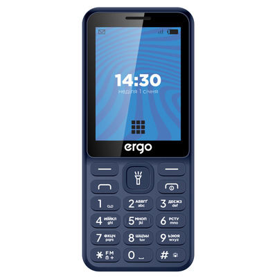 Мобільний телефон ERGO E284 Dual Sim (синій)