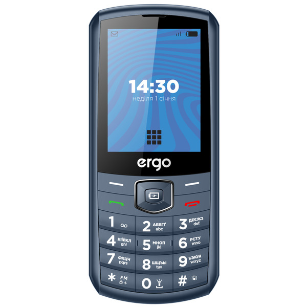 Мобільний телефон ERGO E285 Dual Sim (синій)