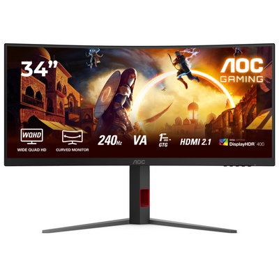 Монiтор 34" AOC CU34G4Z Black