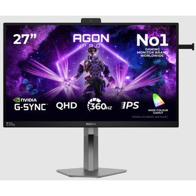 Монiтор TFT AOC 27" AGON AG276QSG2 IPS QHD 360Hz HDMI DP Pivot USB G-Sync Pulsar MM