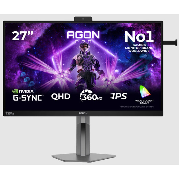 Монiтор TFT AOC 27" AGON AG276QSG2 IPS QHD 360Hz HDMI DP Pivot USB G-Sync Pulsar MM