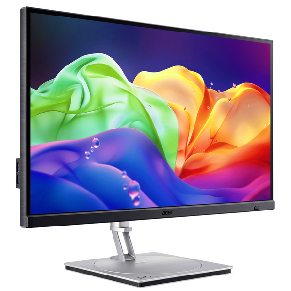 Монiтор TFT ACER 27" PE270KL1smiqpruzx (UM.HP0EE.101) IPS 4K 72Hz HDMI DP USB-C Pivot USB hub MM Silver