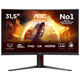 Монiтор 31.5" AOC C32G4Z Black/Red
