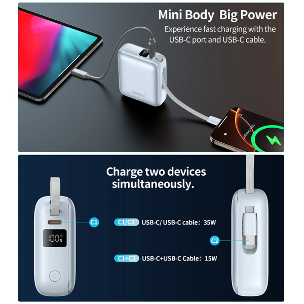 Акумулятор універсальний Choetech 10000mAh (B832-LBE)
