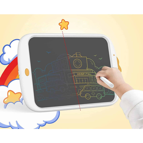 Дитячий LCD планшет для малювання Beiens Каченя 10” Multicolor (К1001white) білий