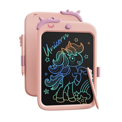 Дитячий LCD планшет для малювання Urmywo Єдиноріг 10” Multicolor (UК1009pink) рожевий