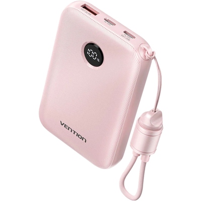 Акумулятор універсальний Vention 10000mAh 22.5W Pink (FKAP0-C)