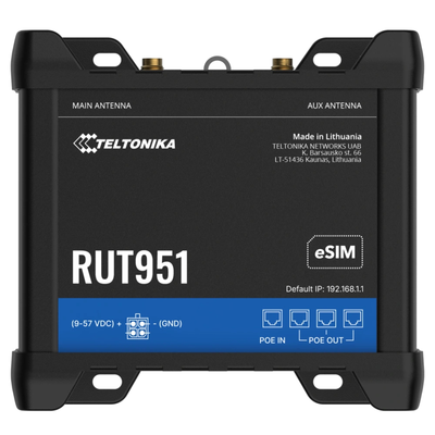 Маршрутизатор Teltonika RUT951 POE+ (RUT951B10J00)