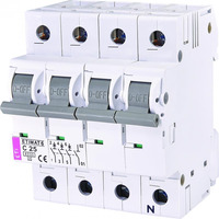 Автоматичний вимикач ETI ETIMAT 6 3p+N C 25А (6 kA)