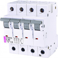 Автоматичний вимикач ETI ETIMAT 6 3p+N C 63А (6 kA)