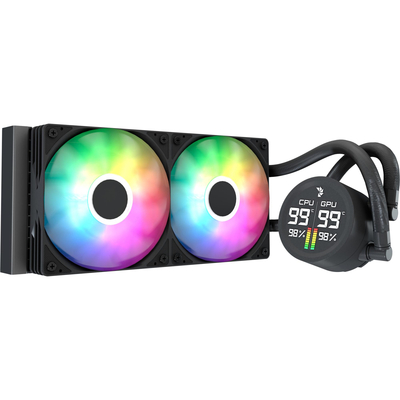 Система водяного охолодження AeroCool Abyss L240R Digi Black