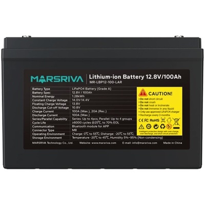 Акумуляторна батарея Marsriva MR-LBP12-100-LAR