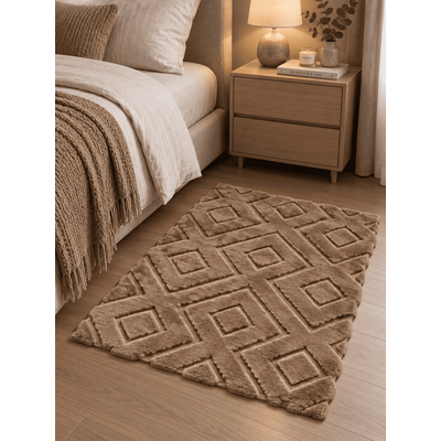 Килимок для ванної кімнати Soho 60х80 см Rhombus Taupe 