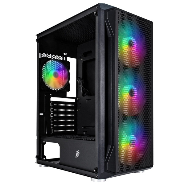 Корпус 1stPlayer X5-BK-4F1-PS-600FK-EU Black 600W