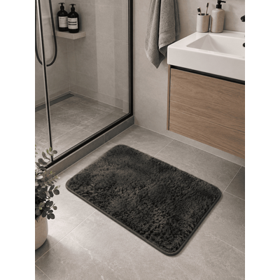 Килимок для ванної кімнати Soho 40х60 см Faux Dark Gray