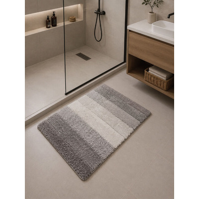 Килимок для ванної кімнати Soho 40х60 см Stripe Gray