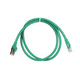 Патч-корд 2E Cat 6, S-FTP екран. фольга з обплетенням, RJ45, 4Х2 27AWG, 7/0.14 Cu, 1.00 m, PVC, Green