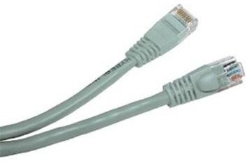 Патч-корд RJ45, 568A/B, UTP, PowerCat 6, LSZH, 0.5m, Сірий, MOLEX