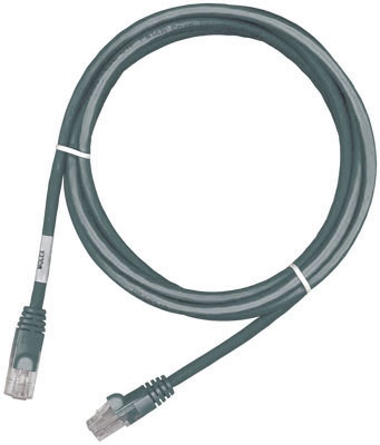 Патч-корд RJ45, 568A/B, UTP, PowerCat 5e, LSZH 3м, Сірий, MOLEX