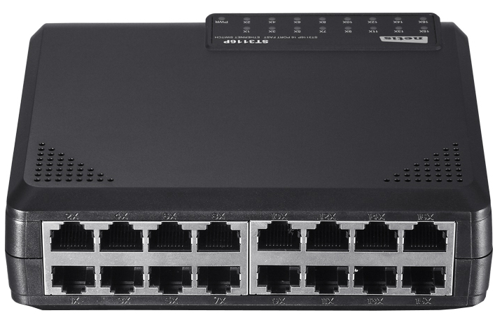 Комутатор Netis ST3116P 16xFE, некерований