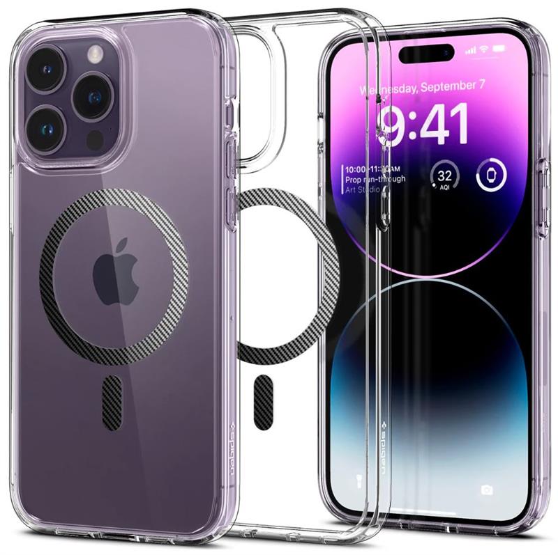 Чохол Spigen для Apple iPhone 14 Pro Max Ultra Hybrid MagFit Carbon Fiber ACS04827