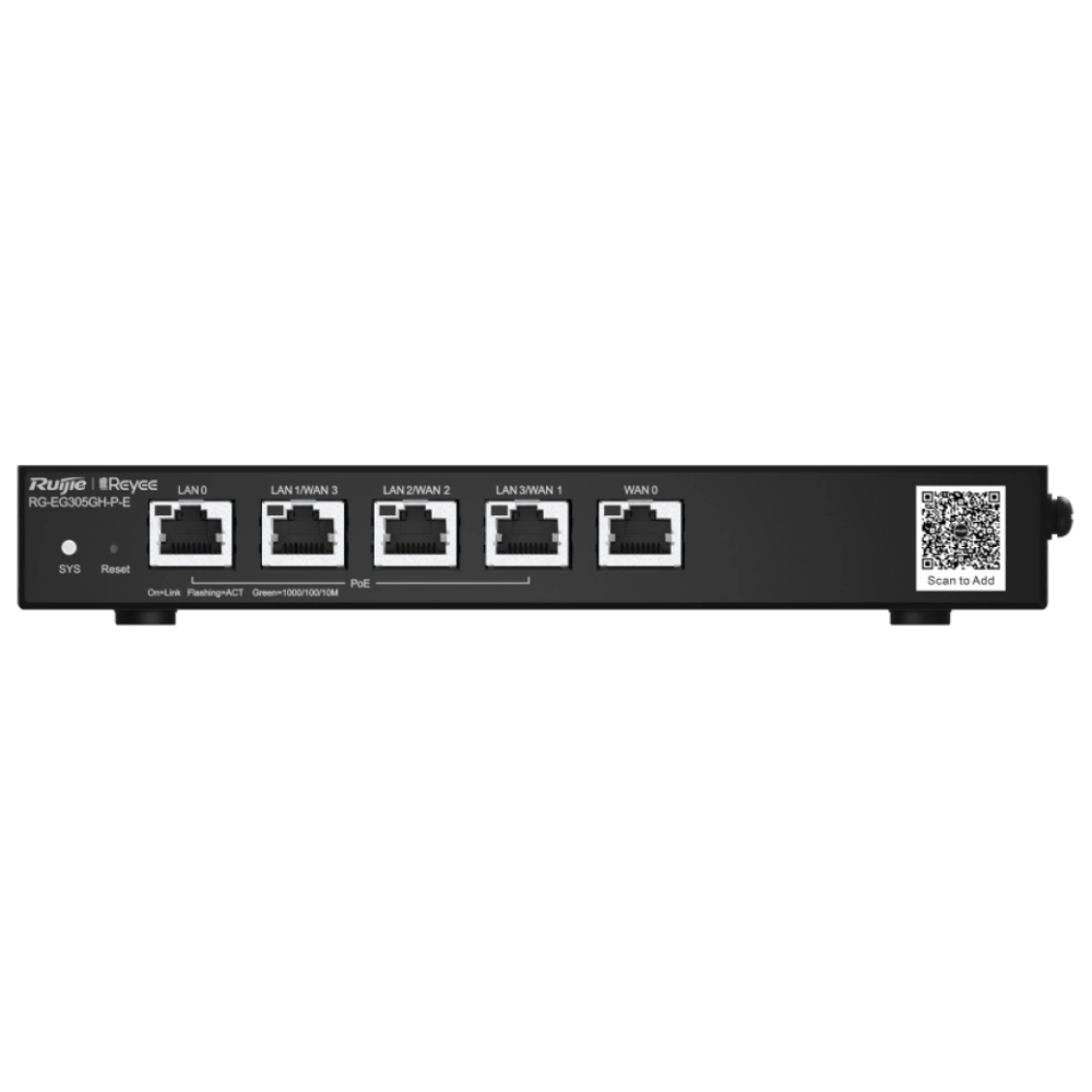 Бездротовий маршрутизатор (роутер) Ruijie Reyee RG-EG305GH-P-E PoE