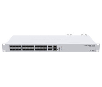 Комутатор 24 порти керований MikroTik CRS326-24S+2Q+RM