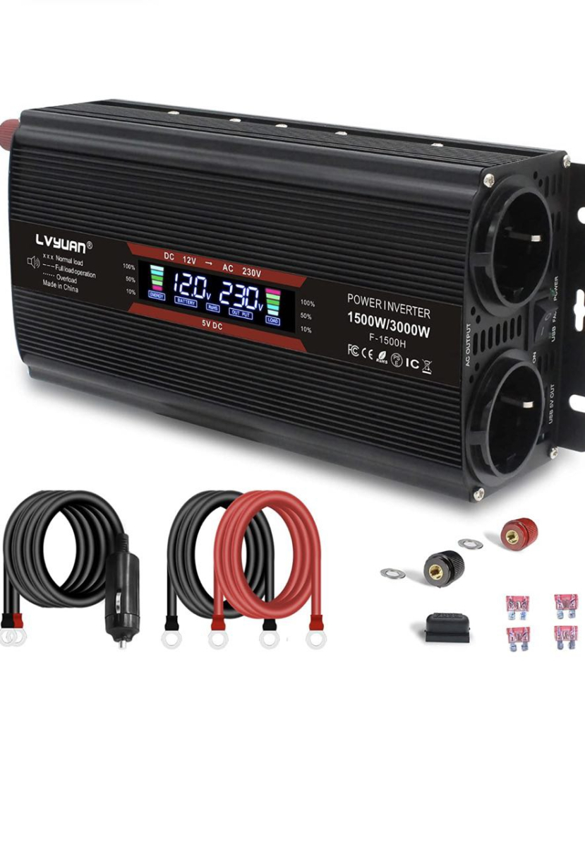 Інвертор автомобільний LVYUAN 1500W/3000W 1788365809