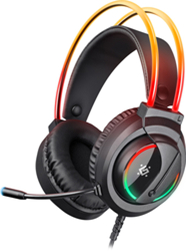 Навушники DEFENDER (64555) Flame, RGB, провід 2 м., чорний