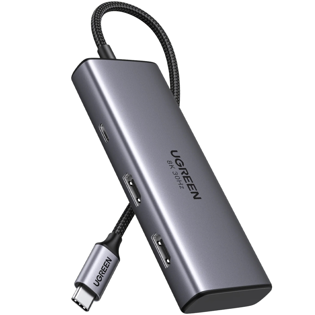 Док-станція USB3.1 Type-C --> HDMIx2 4K60Hz (8k30Hz)/USB 3.0x2/Type-C/PD 100W CM498 6 in 1 Ugr