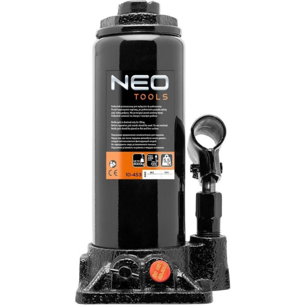 Домкрат NEO гідравлічний пляшковий 8т (10-453) (51388850)
