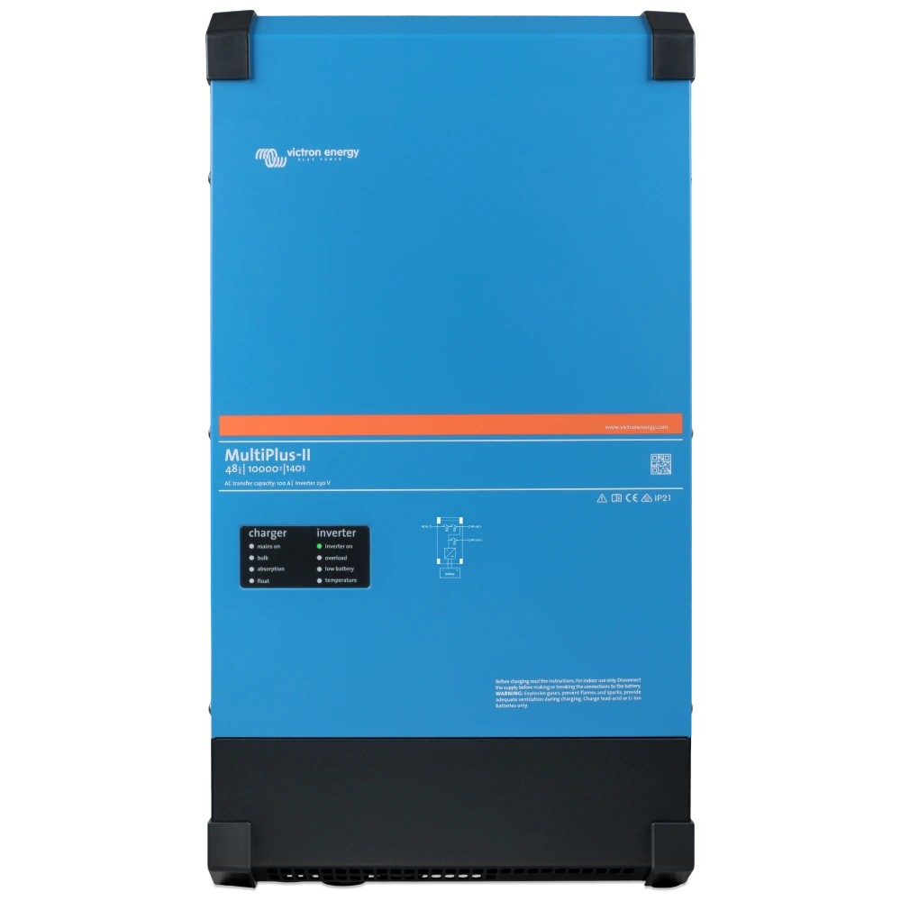 Багатофункціональний інвертор однофазний/зарядний пристрій VictronEnergy MultiPlus-II 48/10000/140-100