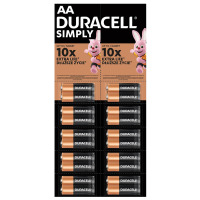 Батарейка Duracell AA bat Alkaline 20шт Simply 5010608/5014439