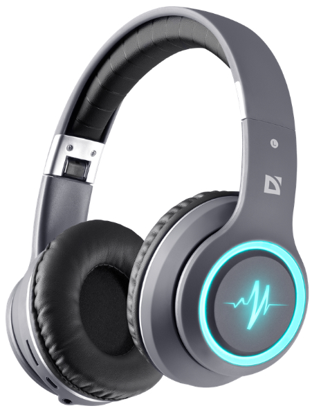 Навушники DEFENDER (63571)FreeMotion B571 Bluetooth LED, сірий
