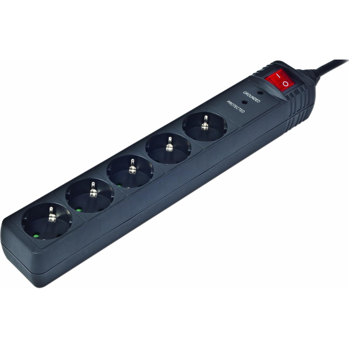 Мережевий фільтр EnerGenie SPG5-C-15 5 розеток, 4,5 м, Black
