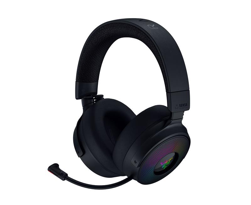 Навушники Razer Kraken V4 Pro, mini-jack/USB-A/BT/WL, RGB, чёрный