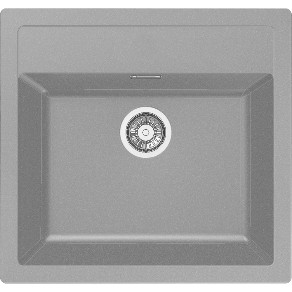 Мийка кухонна Franke Sirius тектонайт, без крила, 560х530х200мм, врізна, сірий (143.0691.531)