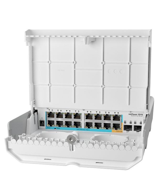 Комутатор MikroTik Cloud Router Switch netPower 15FR (CRS318-1FI-15FR-2S-OUT)