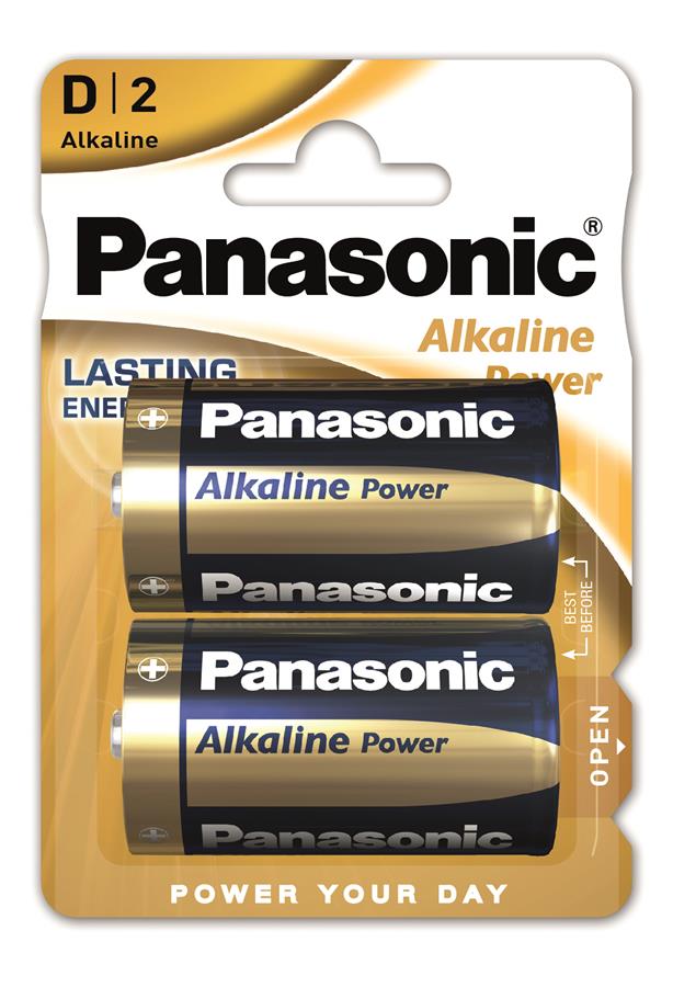 Батарейка Panasonic D bat Alkaline 2шт Alkaline Power (LR20REB/2BP)