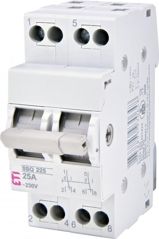 Перемикач навантаження ETI SSQ 240 1-0-2, 2p 40A (2421425)