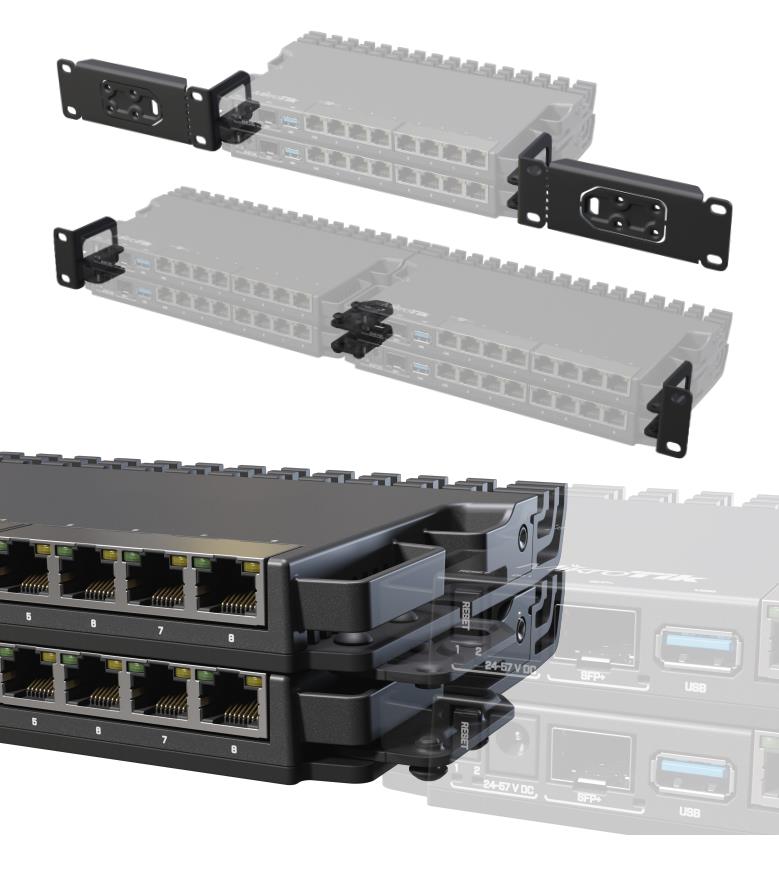 Кріплення для монтажу у стійку 19" MikroTik K-79 для RB5009UG+S+IN 1U