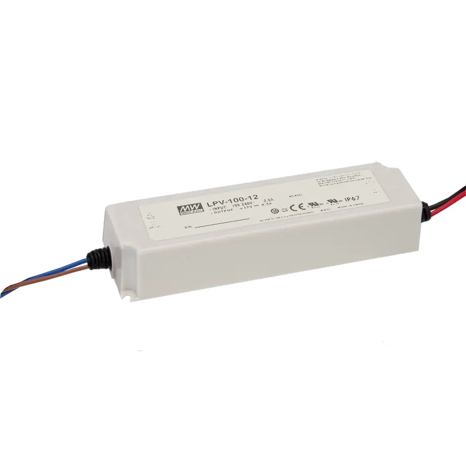 Блок живлення Mean Well LPV-100-24 герметичний (24В, 4.2А, 100Вт, IP67)
