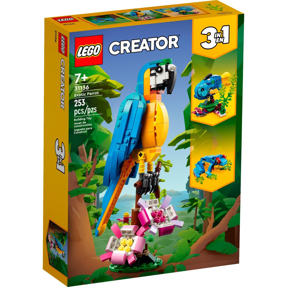 Конструктор LEGO Creator Екзотичний папуга 253 деталі 31136