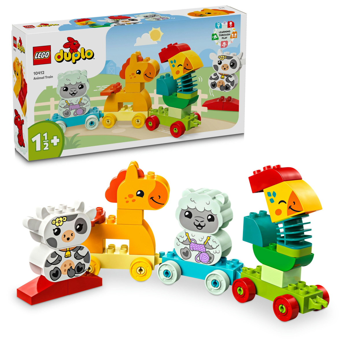 Конструктор LEGO DUPLO My First Потяг тваринок 19 деталей 10412