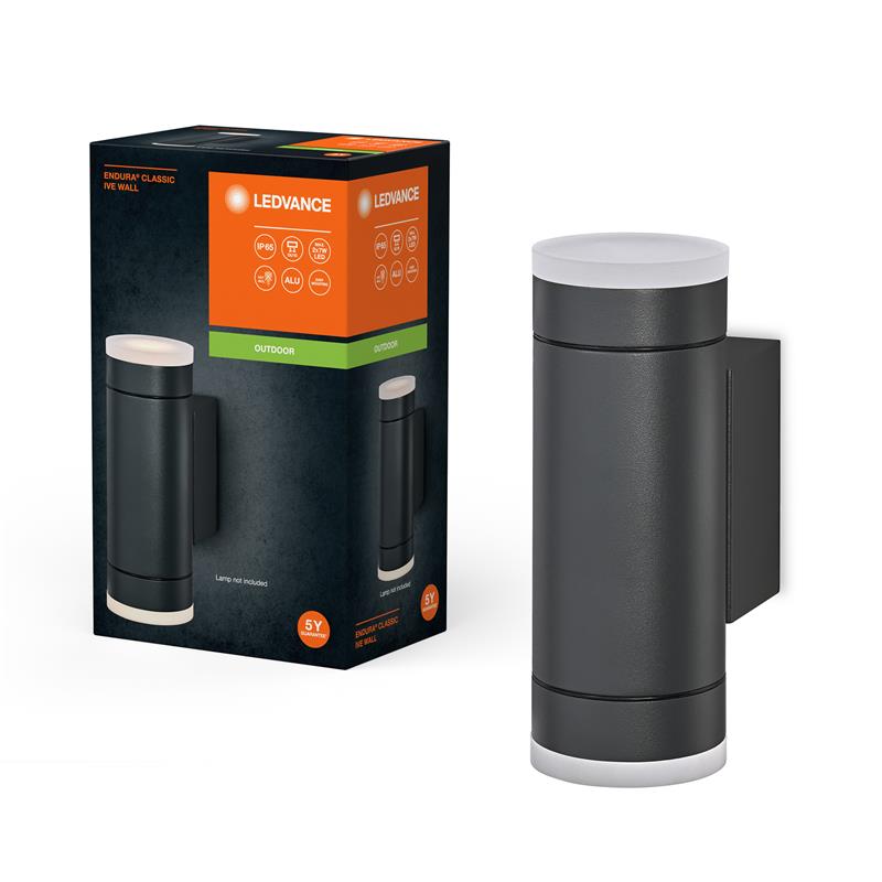 LEDVANCE Cвітильник GU10 фасадний IP65 ENDURA CLASSIC ITY WALL чорний (4099854183065)