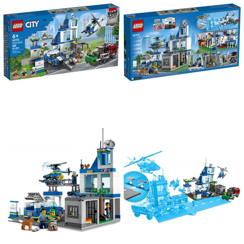 Конструктор LEGO City Поліцейська дільниця 668 деталей 60316