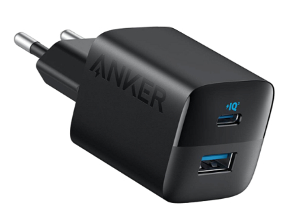 Мережева зарядка ANKER PowerPort 323 - 33W Dual-Port USB-C (Чорний)